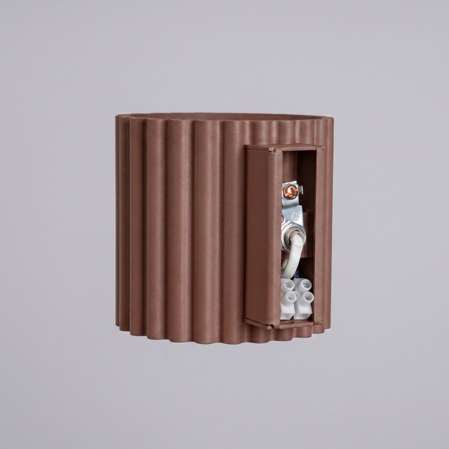 Applique murale Aura aluminium brun G9 ambiance
