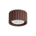 Plafonnier Aura 1 aluminium brun GX53
