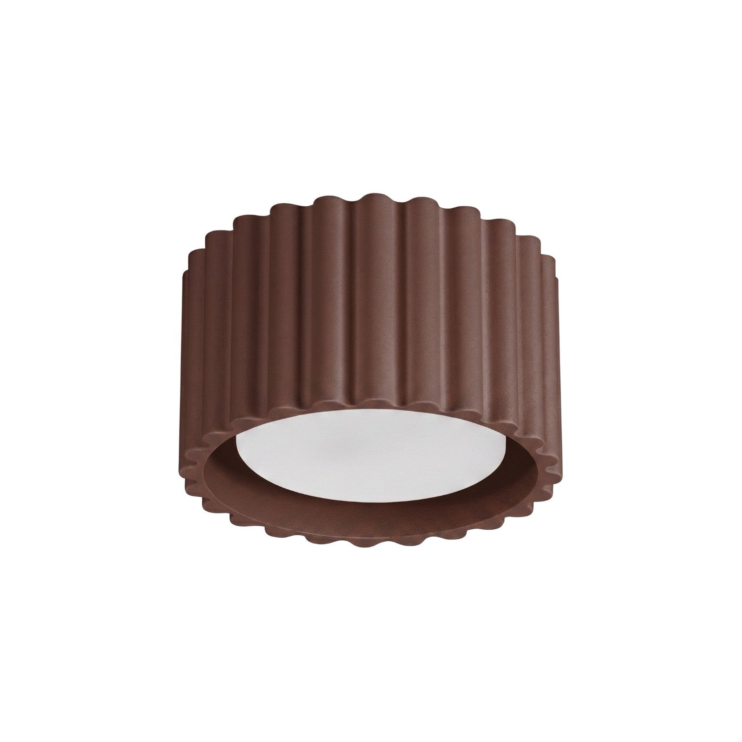 Plafonnier Aura 1 aluminium brun GX53