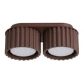 Plafonnier Aura 2 aluminium brun GX53