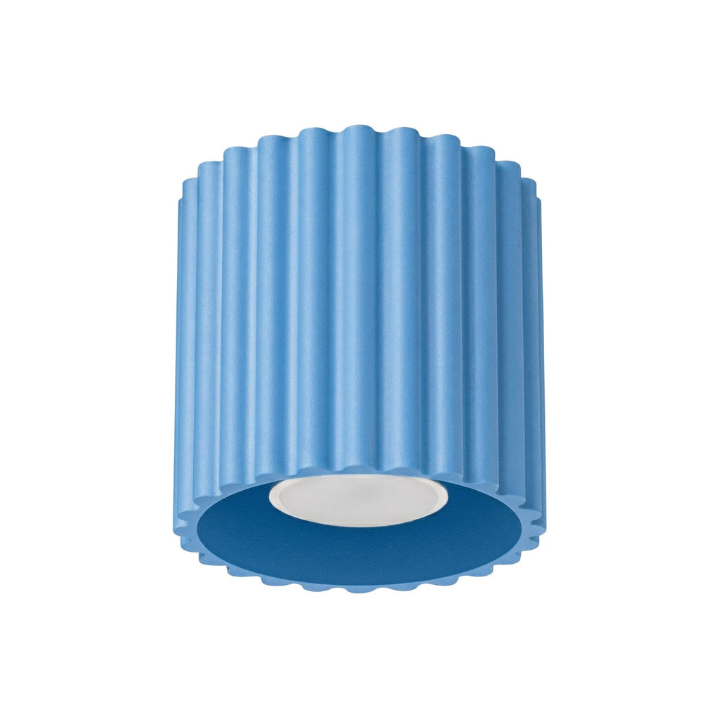 Plafonnier Aura 1 aluminium bleu clair GU10