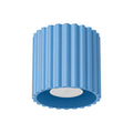 Plafonnier Aura 1 aluminium bleu clair GU10