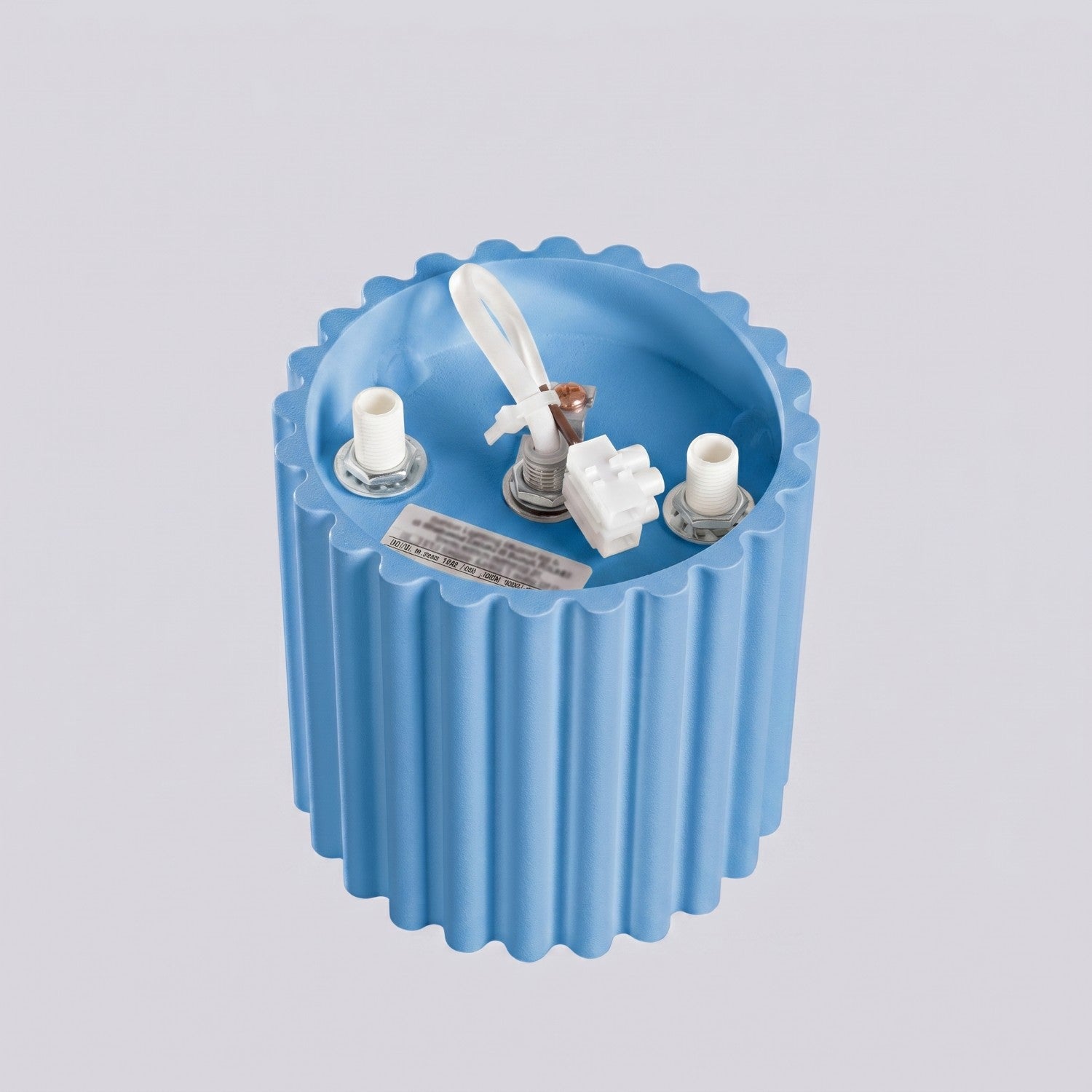 Plafonnier Aura 1 aluminium bleu clair GU10 vue rapprochée