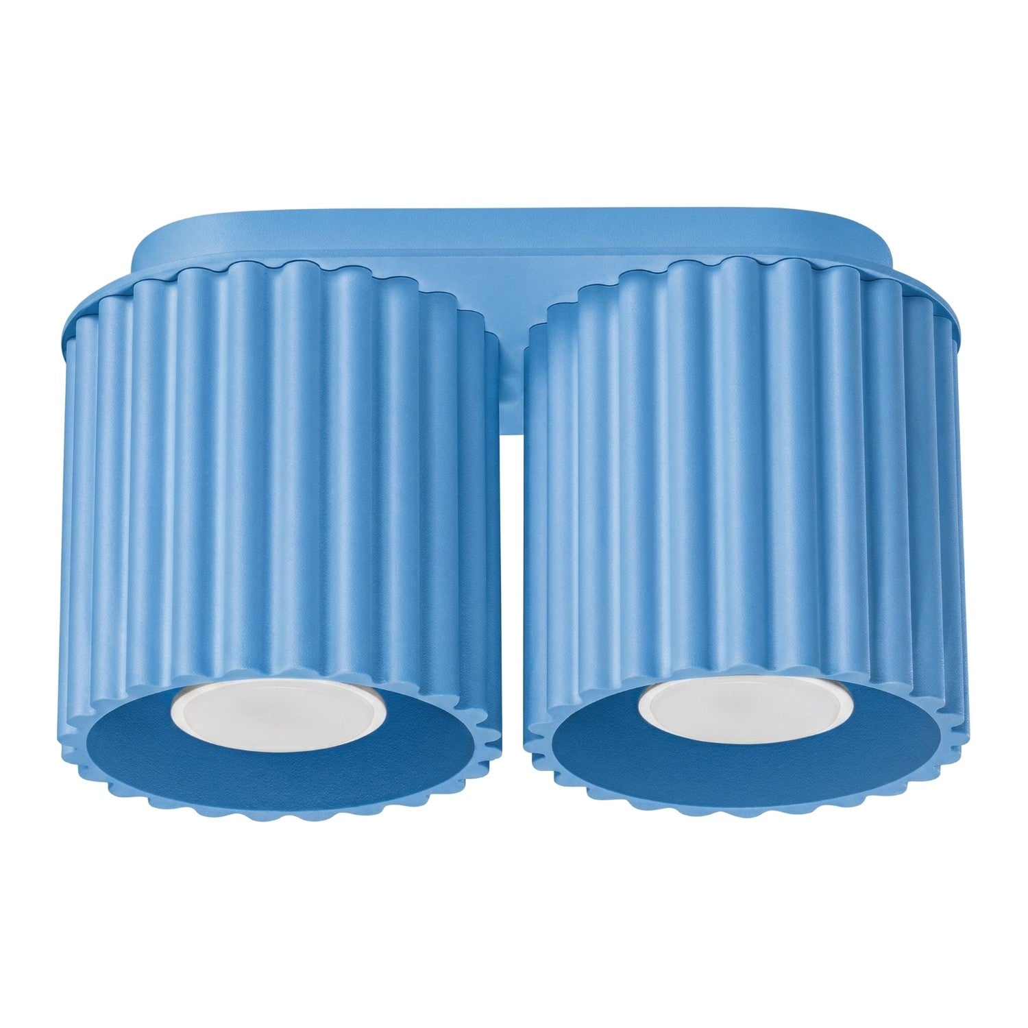Plafonnier Aura 2 aluminium bleu clair GU10