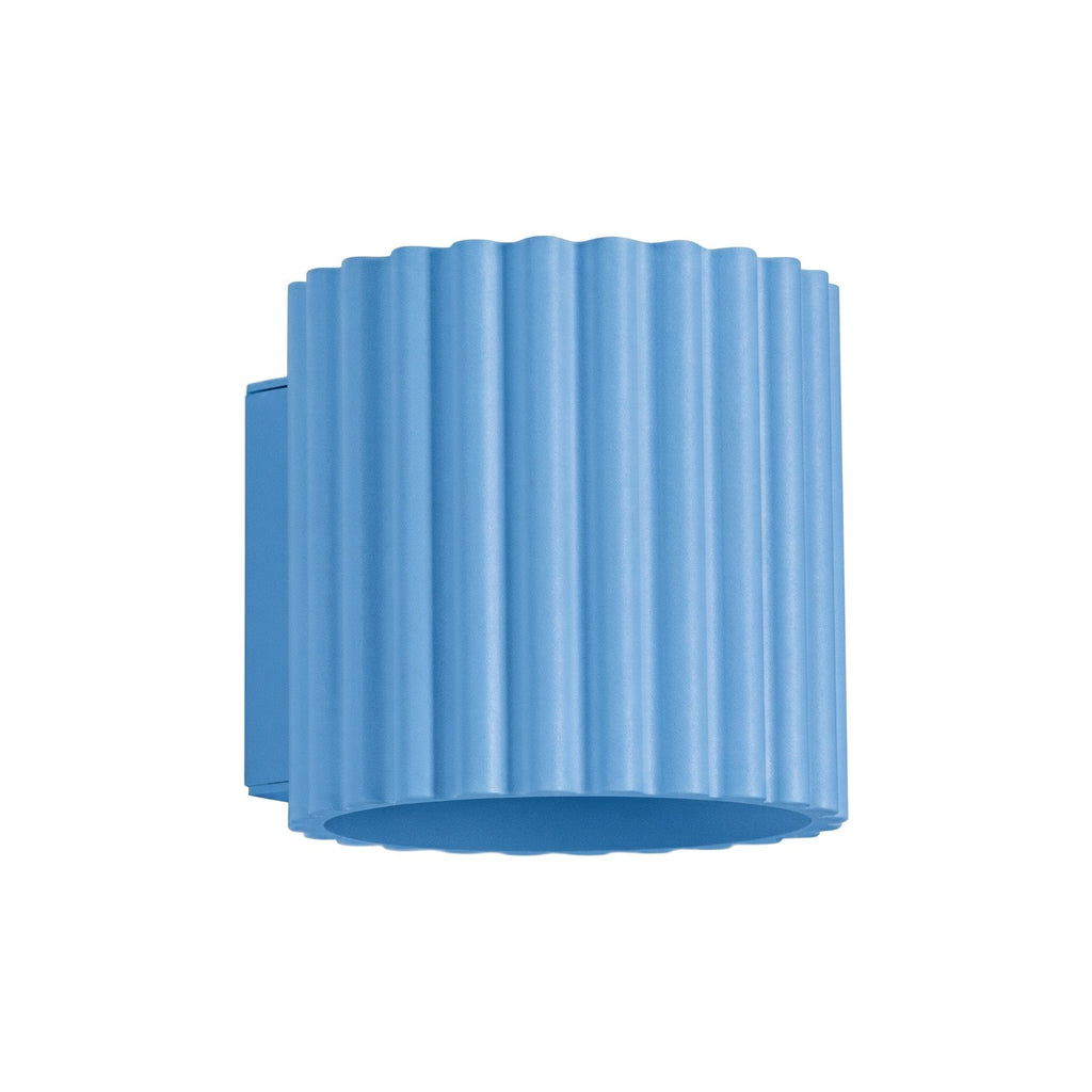 Applique murale Aura aluminium bleu clair G9