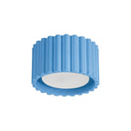 Plafonnier Aura 1 aluminium bleu clair GX53