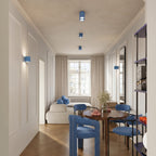 Plafonnier Aura 1 aluminium bleu clair GX53 détail