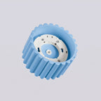 Plafonnier Aura 1 aluminium bleu clair GX53 détail des cannelures
