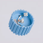 Plafonnier Aura 1 aluminium bleu clair GX53 vue rapprochée