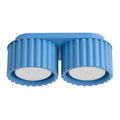 Plafonnier Aura 2 aluminium bleu clair GX53
