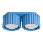 Plafonnier Aura 2 aluminium bleu clair GX53