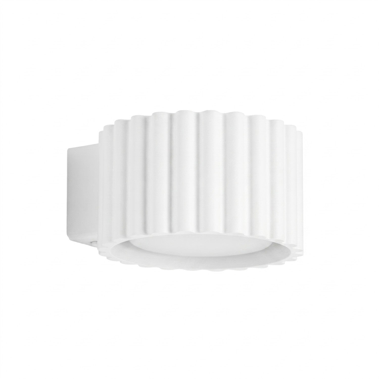 Applique murale Aura aluminium blanc GX53