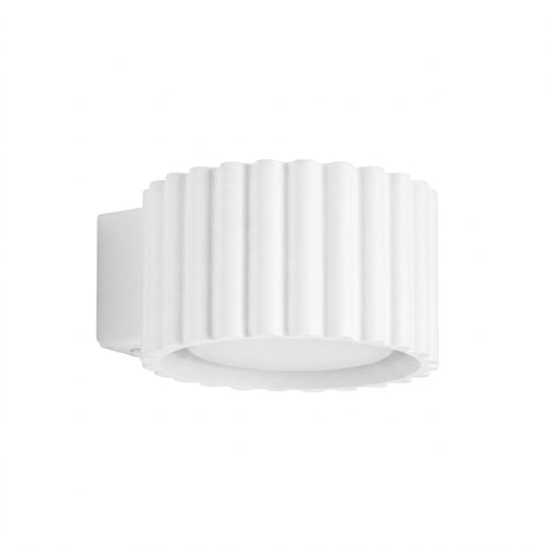 Applique murale Aura aluminium blanc GX53