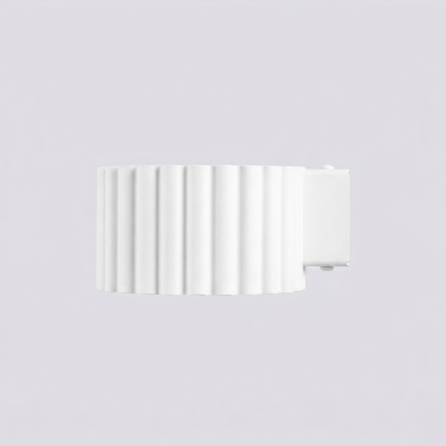 Applique murale Aura aluminium blanc GX53 détail des cannelures