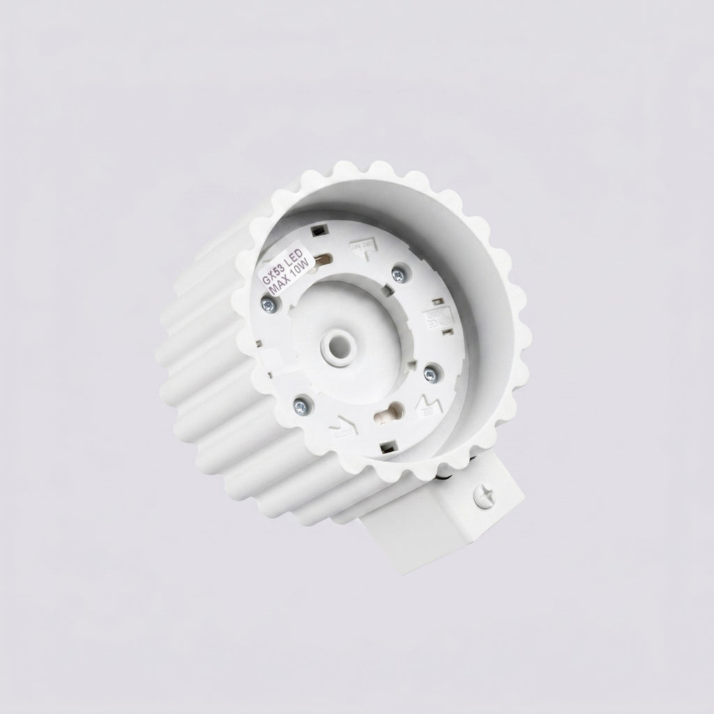 Applique murale Aura aluminium blanc GX53 vue rapprochée