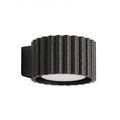 Applique murale Aura aluminium noir GX53