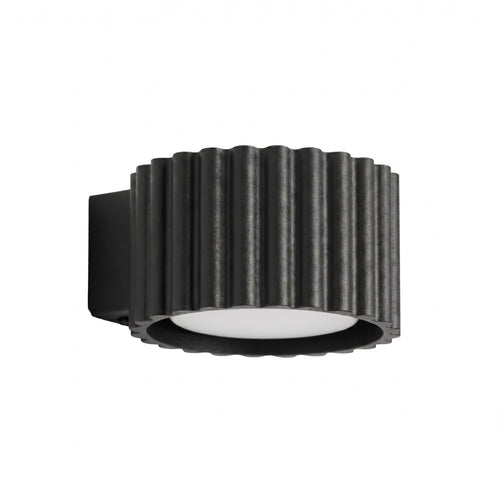 Applique murale Aura aluminium noir GX53