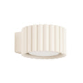 Applique murale Aura aluminium beige GX53