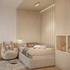 Applique murale Aura aluminium beige GX53 en situation