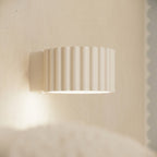 Applique murale Aura aluminium beige GX53 de face