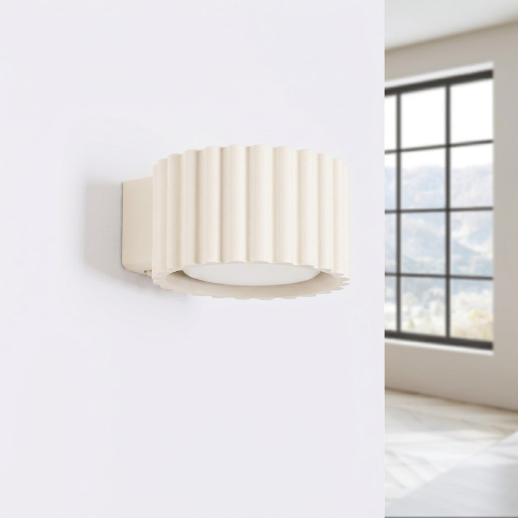 Applique murale Aura aluminium beige GX53 vue de profil