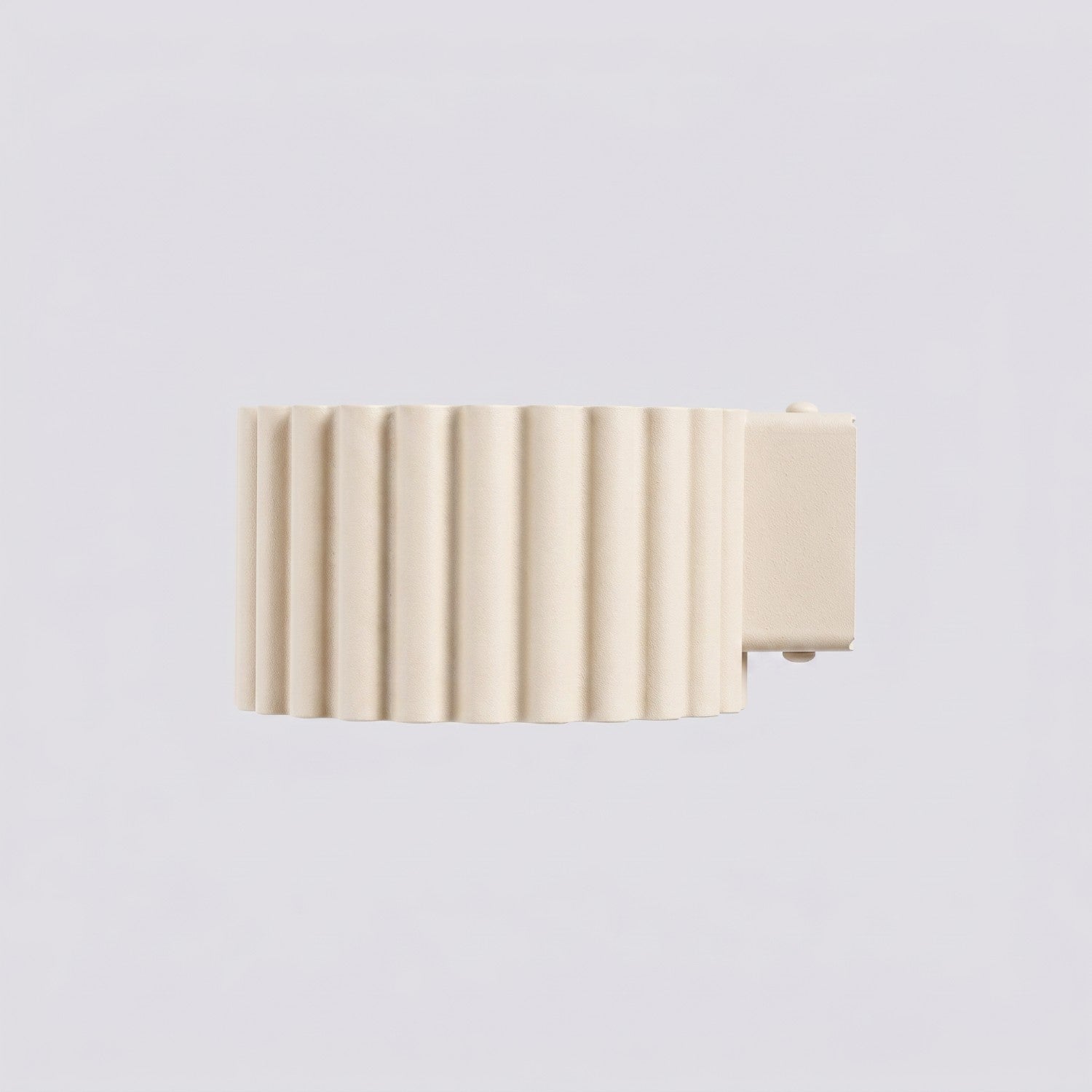Applique murale Aura aluminium beige GX53 détail des cannelures
