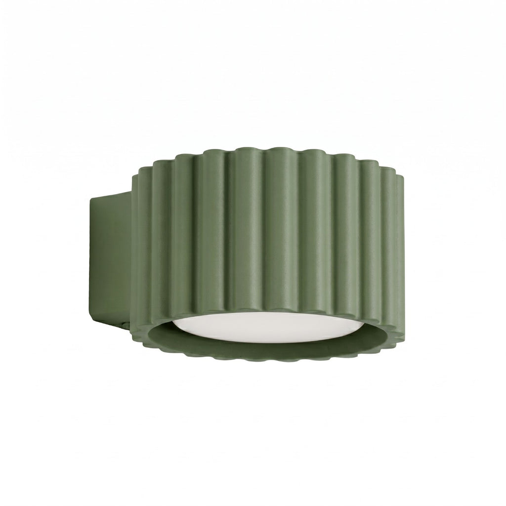 Applique murale Aura aluminium vert olive GX53
