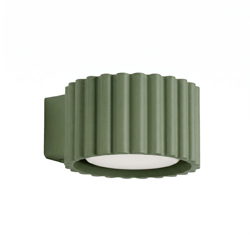 Applique murale Aura aluminium vert olive GX53