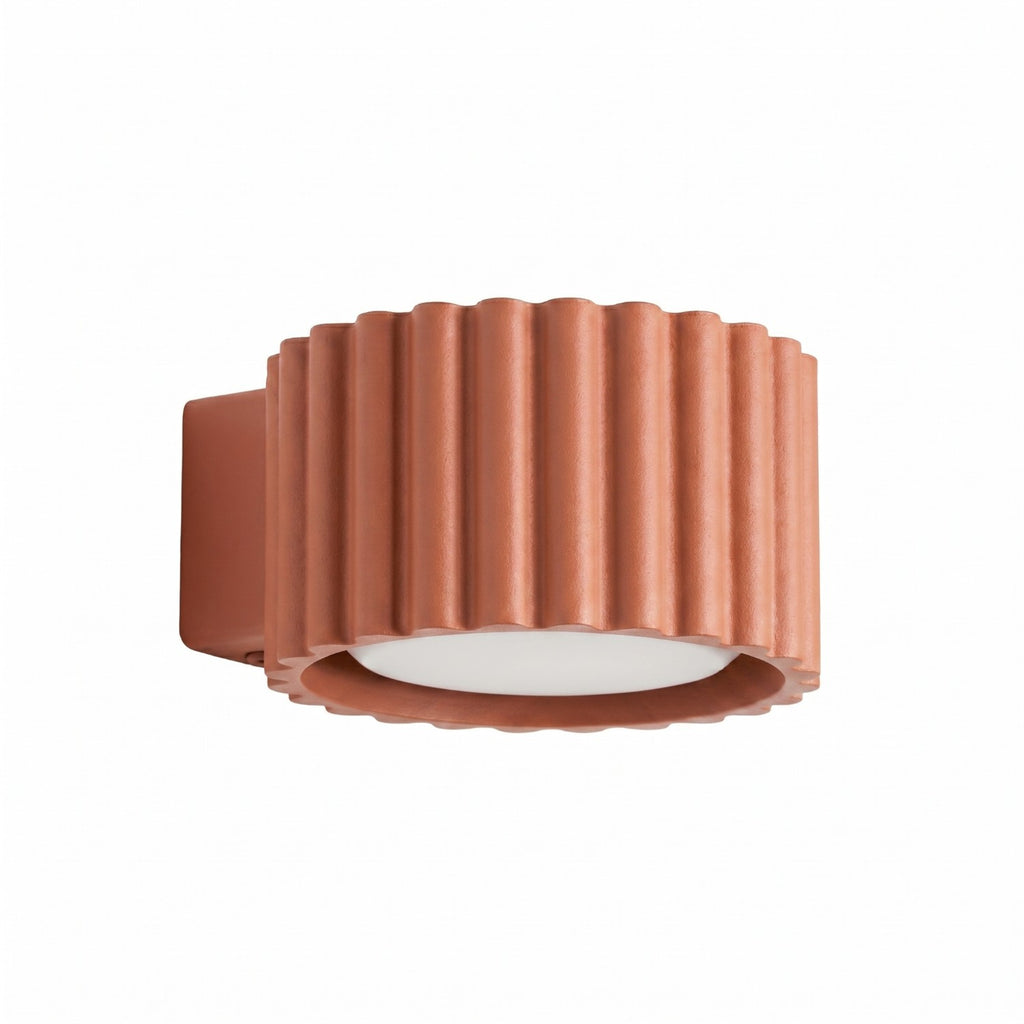 Applique murale Aura aluminium rouge ocre GX53