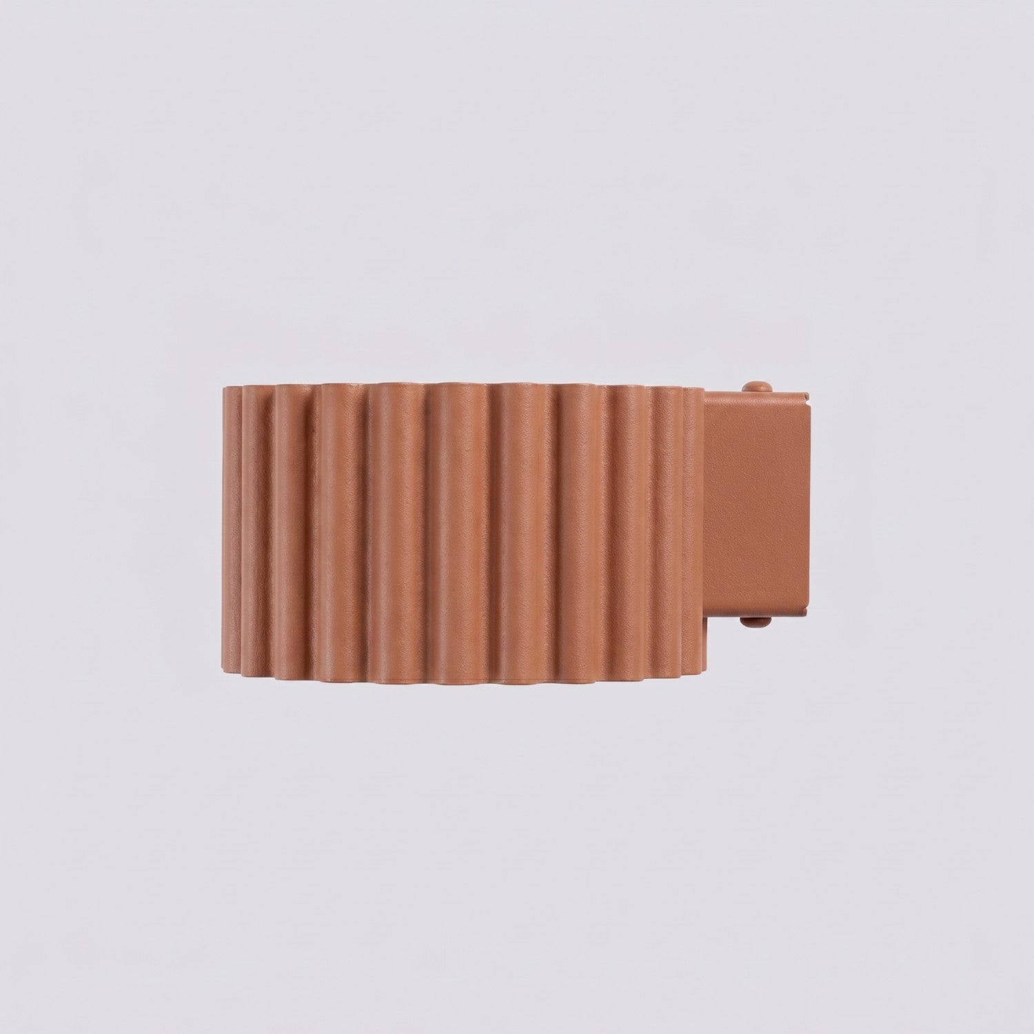 Applique murale Aura aluminium mocca GX53 détail des cannelures
