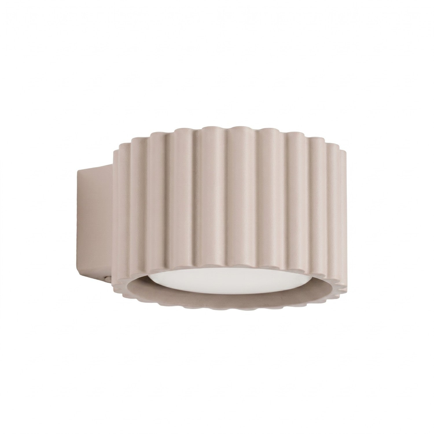 Applique murale Aura aluminium taupe GX53
