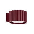 Applique murale Aura aluminium bordeaux GX53