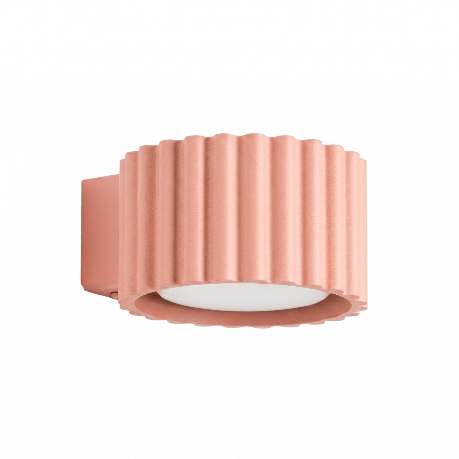 Applique murale Aura aluminium pêche GX53