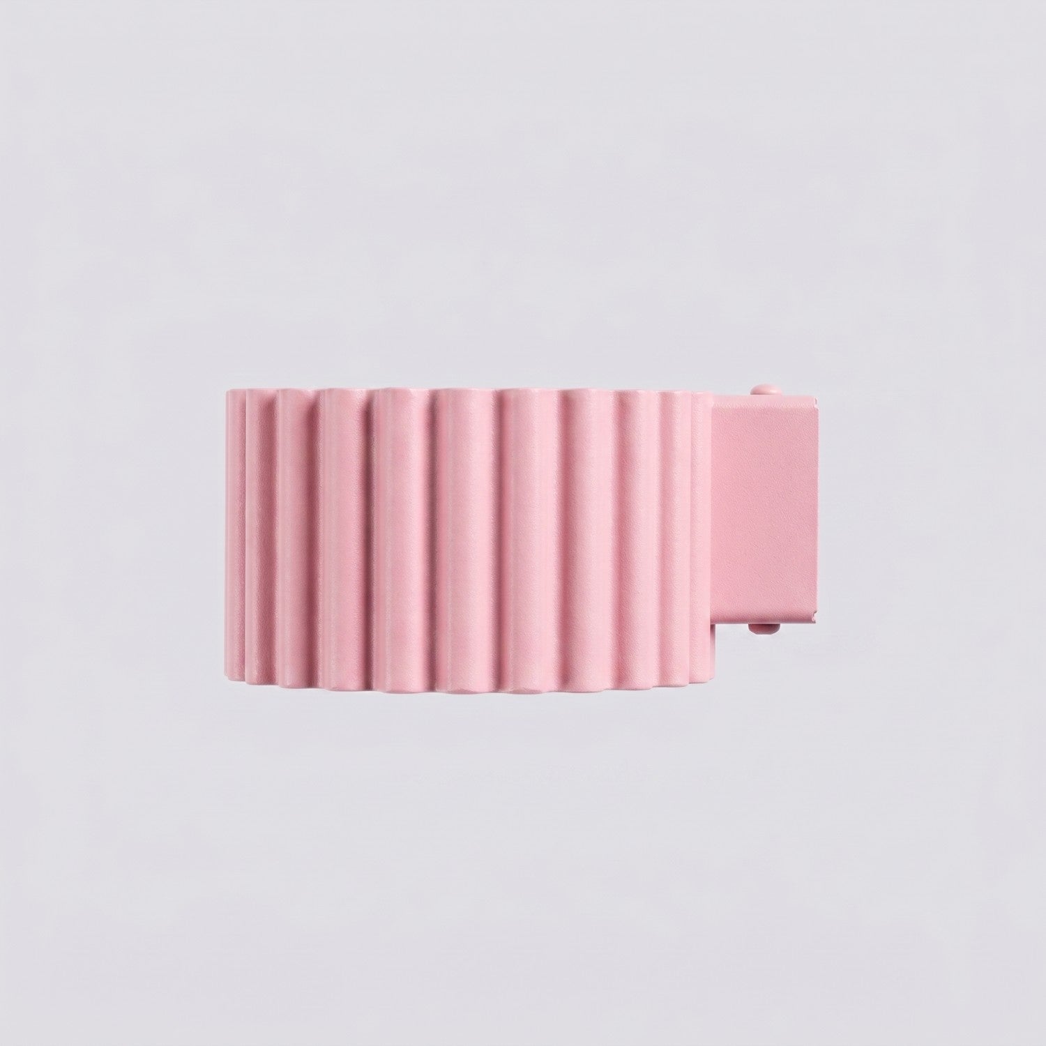 Applique murale Aura aluminium rose GX53 détail des cannelures