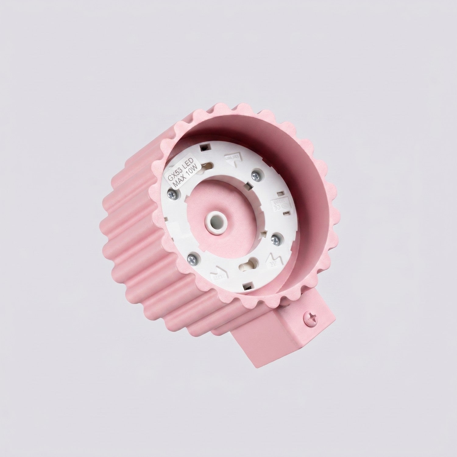 Applique murale Aura aluminium rose GX53 vue rapprochée
