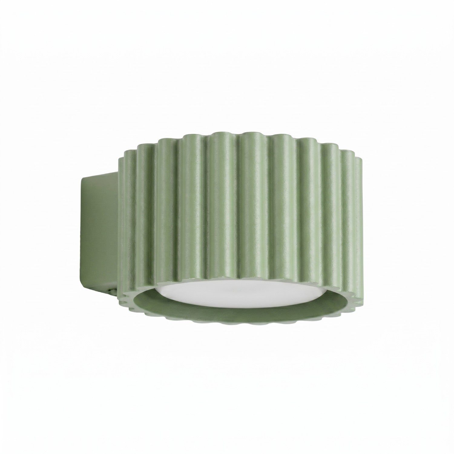 Applique murale Aura aluminium vert sauge GX53