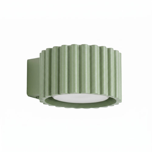 Applique murale Aura aluminium vert sauge GX53