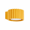 Applique murale Aura aluminium jaune GX53