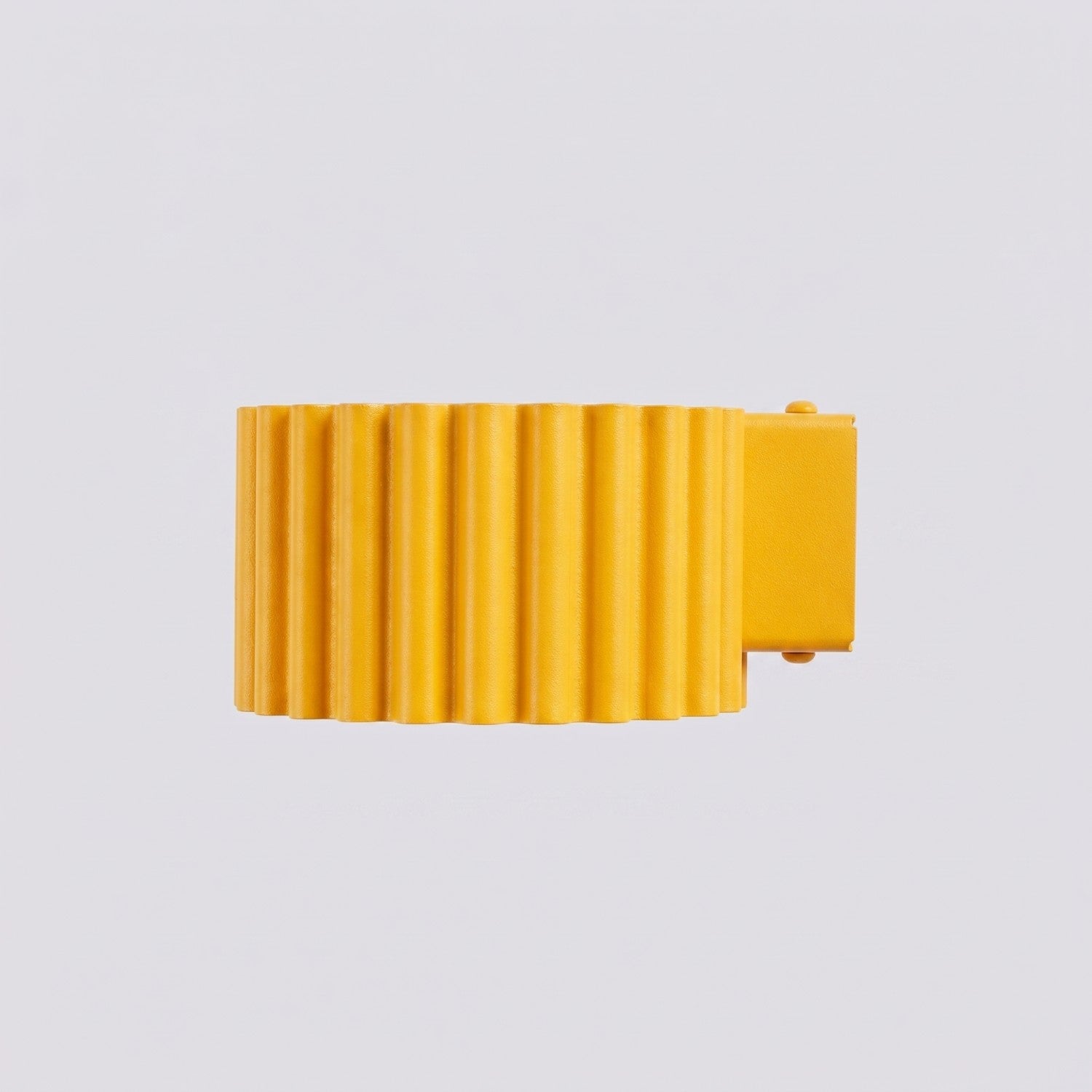 Applique murale Aura aluminium jaune GX53 détail des cannelures