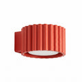 Applique murale Aura aluminium rouge GX53