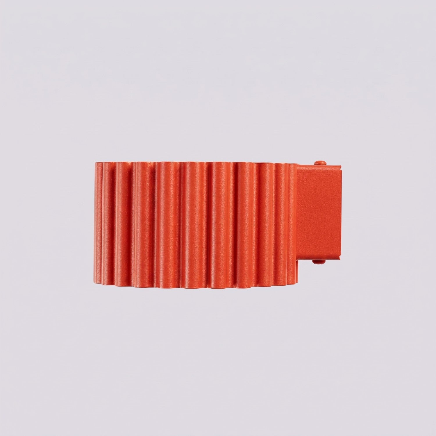 Applique murale Aura aluminium rouge GX53 détail des cannelures