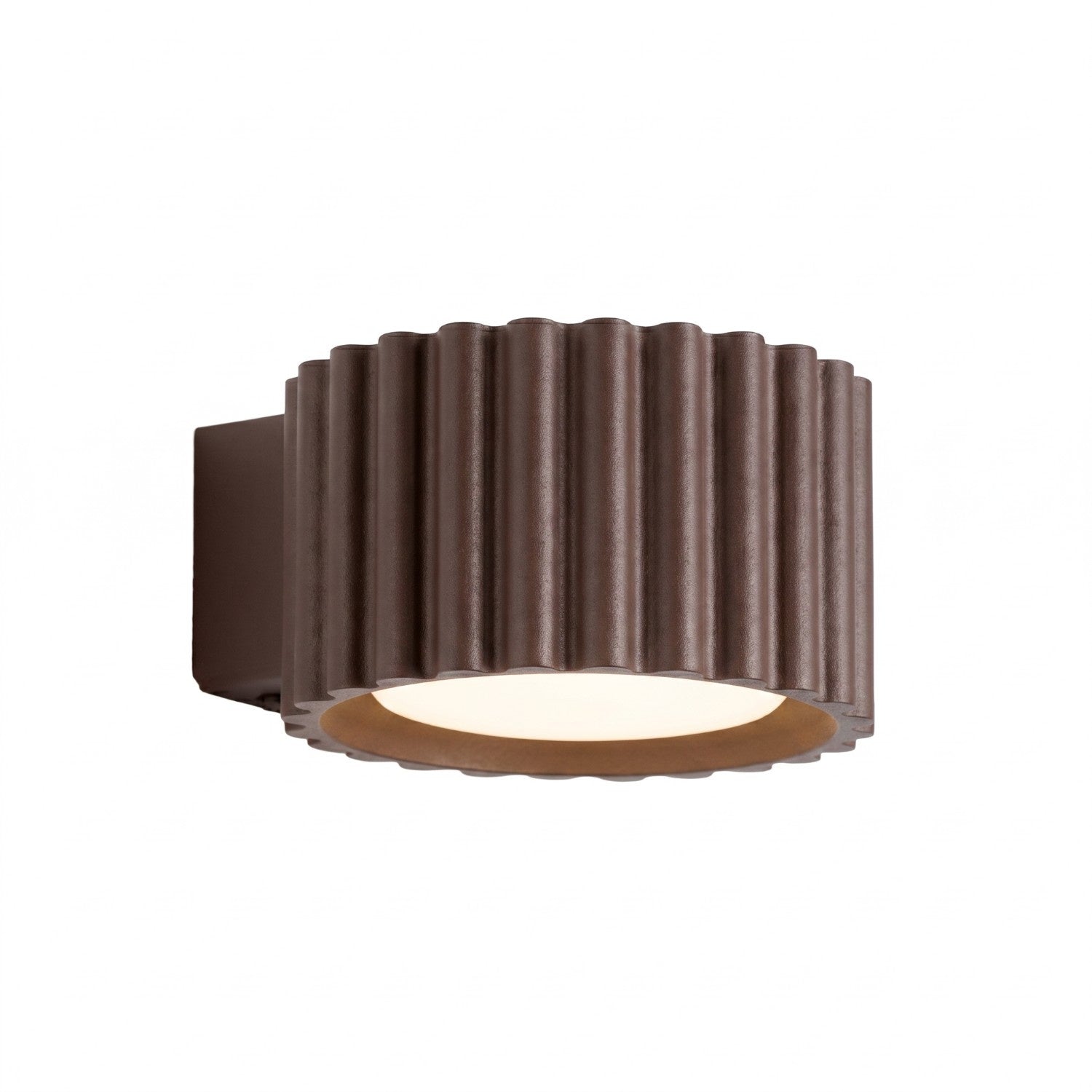 Applique murale Aura aluminium brun GX53
