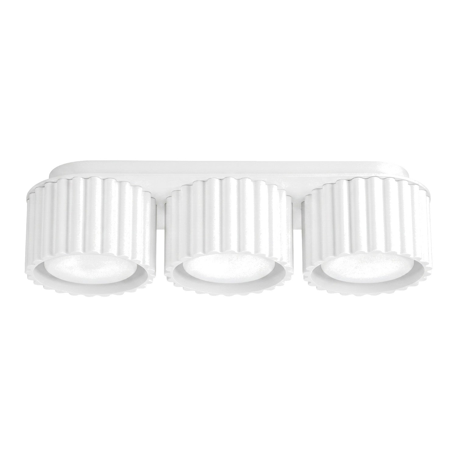 Plafonnier Aura 3 aluminium blanc GX53