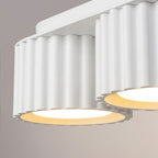 Plafonnier Aura 3 aluminium blanc GX53 en situation