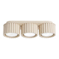 Plafonnier Aura 3 aluminium beige GX53