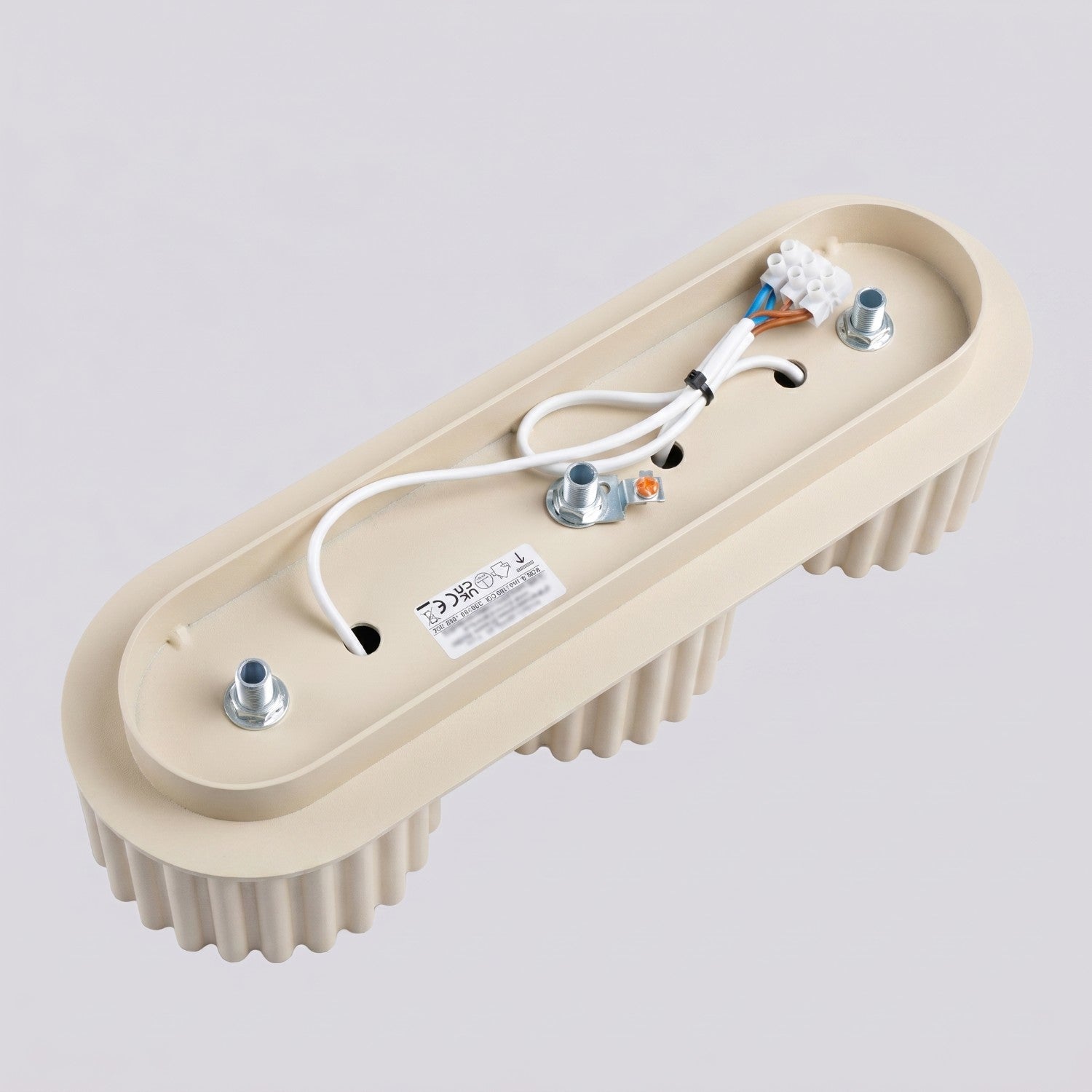 Plafonnier Aura 3 aluminium beige GX53 ambiance