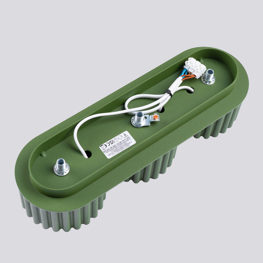 Plafonnier Aura 3 aluminium vert olive GX53 ambiance