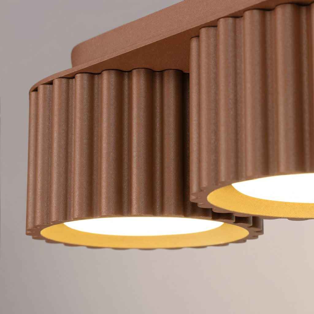 Plafonnier Aura 3 aluminium mocca GX53 en situation