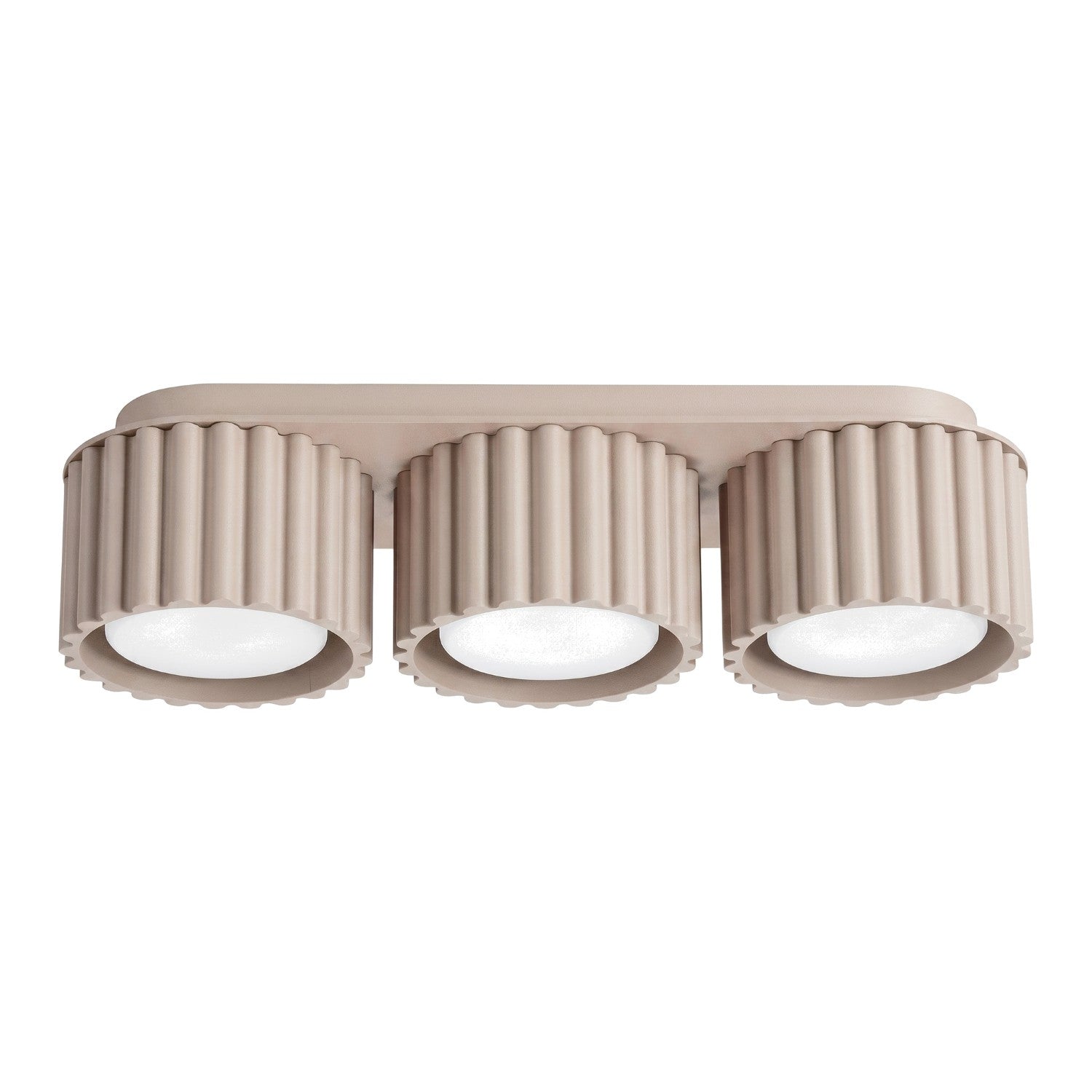 Plafonnier Aura 3 aluminium taupe GX53
