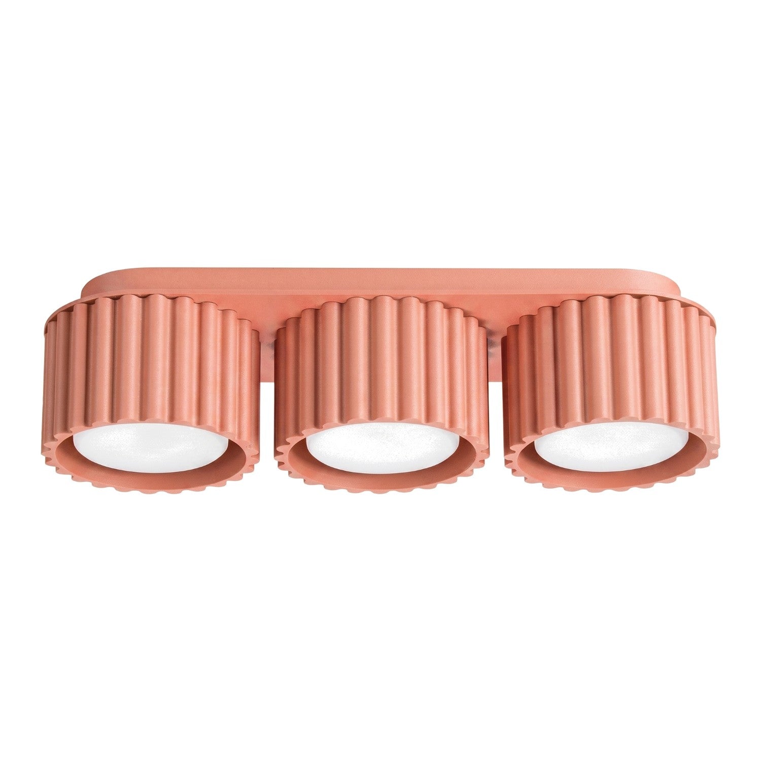 Plafonnier Aura 3 aluminium pêche GX53